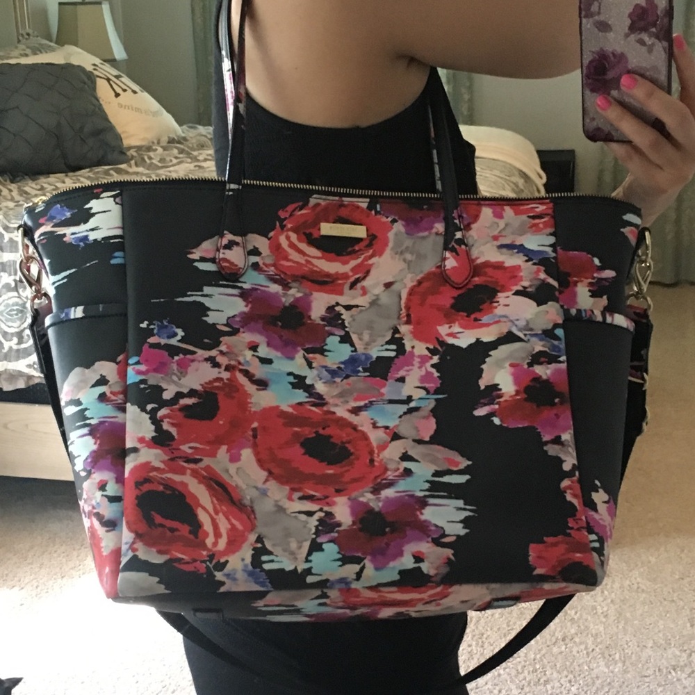 Kate Spade floral diaper bag- Navy - Picture 7 of 8